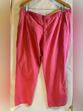 L.L. Bean Signature women’s Straight-Leg ankle chinos in Nantucket Red size 14